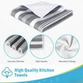 thumbnail image 3 of Kitchen Towels, Absorbent Dish Cloth for Kitchen, Soft Dish Towels for Home, Multi-Purpose Cloths for Household Cleaning and Drying-8PK, 3 of 5