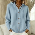 thumbnail image 2 of Atogsazn Women's Button Down Sweater Casual Knitted Long Sleeve Sweaters Winter Warm Coat Tops Clothes Light Blue S Fashion, 2 of 5