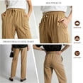 thumbnail image 5 of REDESS Sweatpants for Women Wide Leg Casual Baggy Black Sweatpants Drawstring Workout Pants with Pockets,S-XXL, 5 of 7