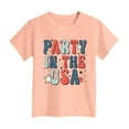 thumbnail image 4 of TOWED22 Girls Graphic 4th of July Shirts American Flag Tshirt Patriotic Top Independence Day Tee Tops（Light Pink,2-3 Y）, 4 of 4