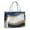 Blue Gold Wave, variant on Large Capacity Tote Bag,Teal Gold Marble Pattern Handbag Fashion Luxury Tote Bag,15.7"x13"x 5.1" Inches,Laptop Compatible