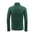 thumbnail image 3 of MODA NOVA Big & Tall Men's Solid Color Turtleneck Long Sleeve Pullover Tops Dark Green XXL(50), 3 of 6