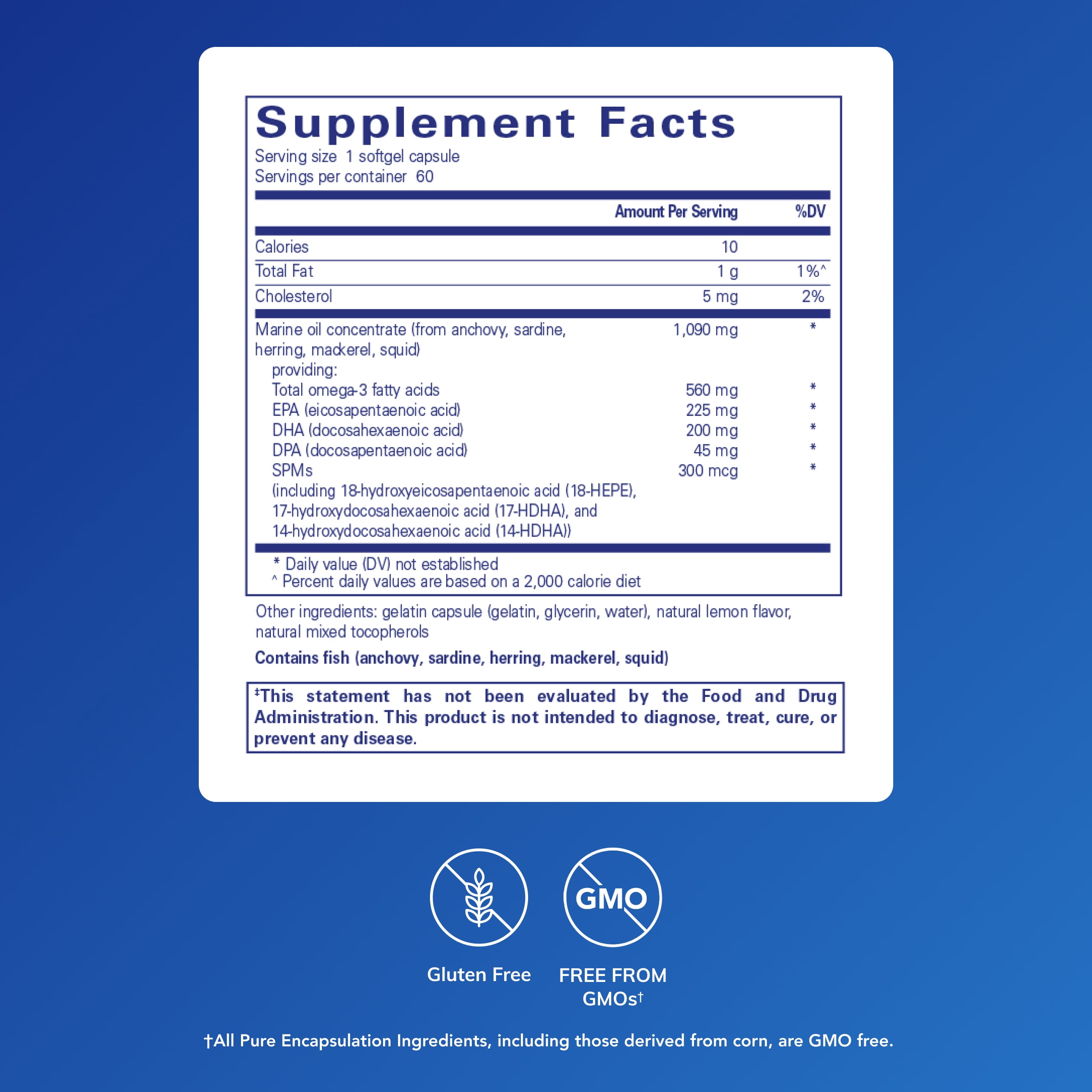 Pure Encapsulations Pro-Resolve Omega | Omega-3 Fatty Acids for Cardiovascular Health | 60 Softgel Capsules