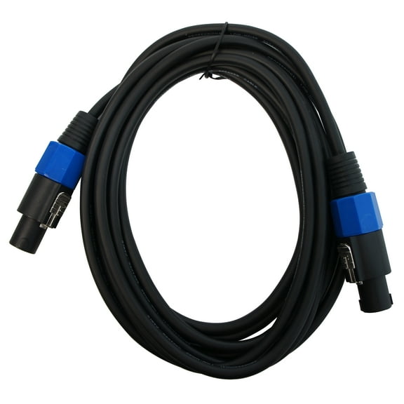 Harmony Audio HA-SPKON15 Pro DJ Speakon Male to Speakon Male 15FT Speaker Cable