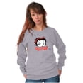 thumbnail image 3 of Betty Boop Attitude Cartoon Character Women Plus Size Sweatshirt Brisco Brands 4X, 3 of 6
