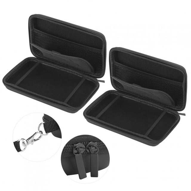 2 Pcs Sac de Rangement Portable pour 3DS TG/3DS LL/3DS, Étui de Transport Organisateur de Voyage Portable Pochette de Protection Rigide pour 3DS