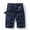 Dark Blue, variant on LYMAYTER Men Washed Cargo Shorts Breathable Lightweight Camping Hiking Outdoor Comfort Multi-Pocket