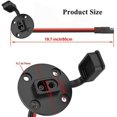 thumbnail image 5 of TEKITSFUN 2 Pack - SAE Power Socket Sidewall Port, Weatherproof SAE Quick Connect Solar Panel Mount Universal Flush-Mountable Connector, 12AWG SAE Cable with 8 Screws (2 Pack 12AWG SAE), 5 of 5