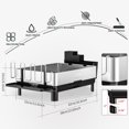 thumbnail image 2 of Dish Drying Rack Stainless Steel Dish Racks for Kitchen Counter Dish Drainers with Automatic Drainage Utensil Holder & Cups Holder Space Saving Kitchen Organizer, 2 of 9