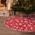 thumbnail image 5 of Daiia Hohoho3 Drawing Merry Christmas Tree Skirt , Xmas Large Lace-up Tree Skirt, Santa Snowflakes Rustic Home Decorations New Year Party Farmhouse Decor-36", 5 of 6