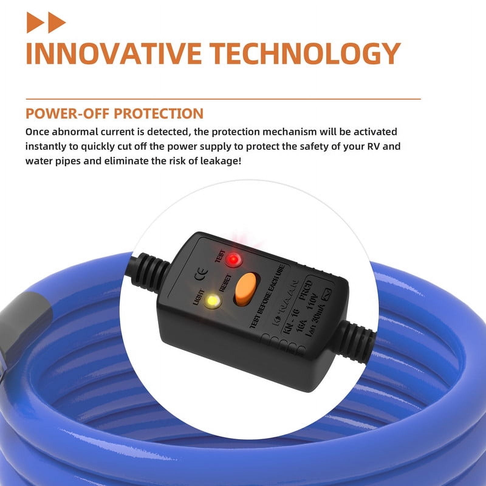 75FT Heated Water Hose for RV, Heated Drinking Water Hose with Lead and BPA Free