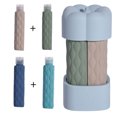 thumbnail image 2 of 4 en 1 Botellas Silicona Recargable Conjunto Dispensador () Azul, 2 of 9