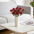 thumbnail image 6 of Fule Artificial Velvet Rose Flower, Ngxiha Velvet Single Roses Fake Rose Rose Decor Flower Centerpiece Arrangement in Vase Rose Decor Flower for Wedding Outdoor & Home Decoration, 6 of 9