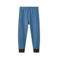 thumbnail image 2 of Cute Leggings for Girls Ankle Length Footless Tights Pull on Bottoms Uniform Pants Winter Warm Kids Clothes New Unisex Pull on Pants Blue 12 Years, 2 of 4