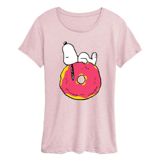 Peanuts - Snoopy Donut - Women's Short Sleeve Graphic T-Shirt