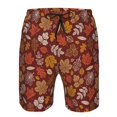 thumbnail image 4 of Yiaed Autumn Forest3 Print Men's Swim Trunks with Lining Quick Dry Sports Shorts Beach Shorts Boardshorts-Medium, 4 of 5