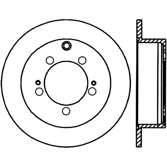 Centric Parts Disc Brake Rotor P/N:120.46067 Fits select: 2004-2008,2010-2011 MITSUBISHI ENDEAVOR