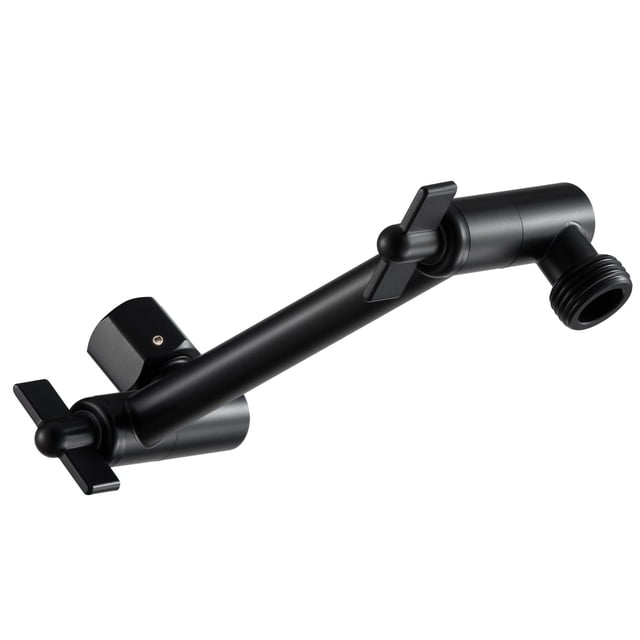 OFFO Brazo para Regadera Extension, 6 Pulgadas Brazo de Ducha con Tuerca de Bloqueo, Altura y Ángulo Ajustable, Extensión de Tubo para Regadera de Baño Conector Univer