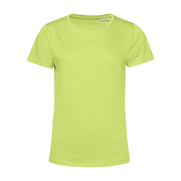 B&C - Camiseta E150 de Manga Corta para Mujer (Amarillo Lima)