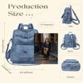 thumbnail image 2 of ROOSALANCE Mochila Monedero para Mujer, Mochila Mujer Monedero Pequeño Cuero Impermeable Antirrobo Bolsos de Hombro Bolsos Mujer, 2 of 5