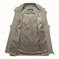 thumbnail image 4 of Yaoyar Men's Casual Lightweight Outdoor Work Safari Fishing Travel Photo Vest Multi Pockets Loose Mountaineering Tooling Outdoor Jackets Khaki M, 4 of 8
