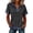 XQNR1-Dark Gray, variant on Short Sleeve Denim Patchwork Shirts for Women Summer Tops Dressy Casual Collar Button V Neck Henley Shirt Loose Fit Work Blouse Tunic Top