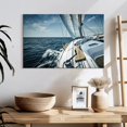 thumbnail image 3 of Elephant Stock Sailboat Adventure Wall Art - Horizontal Canvas Wall Art - Living Room Wall Decor - Transportation Canvas - Blue And Beige Decor - 24" x 16", 3 of 8