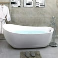 thumbnail image 4 of Vanity Art Acrylic Freestanding Soaking Bathtub with Overflow and Pop-Up Drain, 4 of 4
