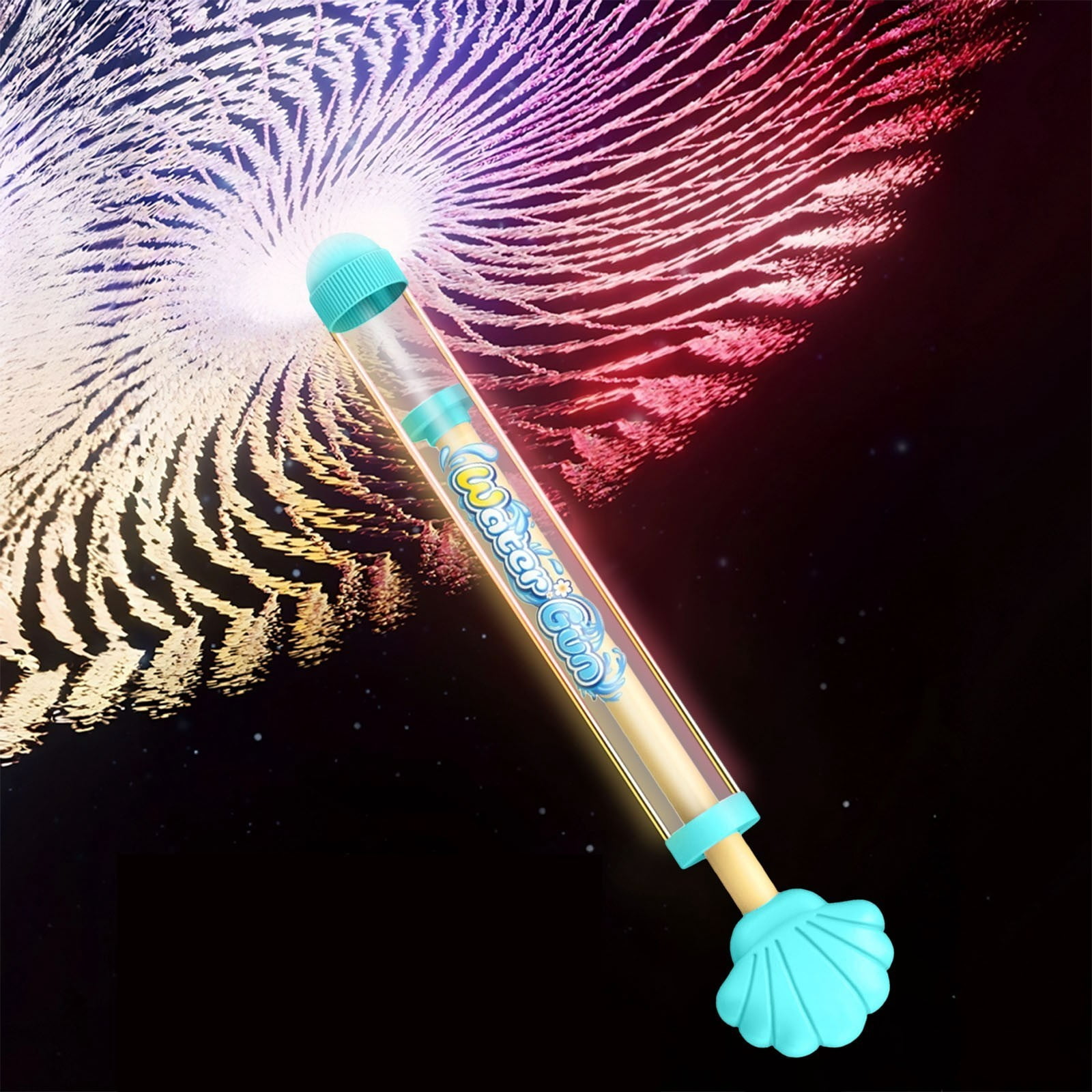 Creativity Fireworks Water Gun,Cute Shell Shaped Sprays Water Like Fireworks,Squirt Gun Umbrella-Shaped Spray for Summer Pool, Backyard, Beach, Birthday Party Outdoor Game