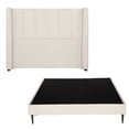 thumbnail image 1 of Recámara Matrimonial Foss Beige Claro con Cabecera + Base Cama Slim, 1 of 8