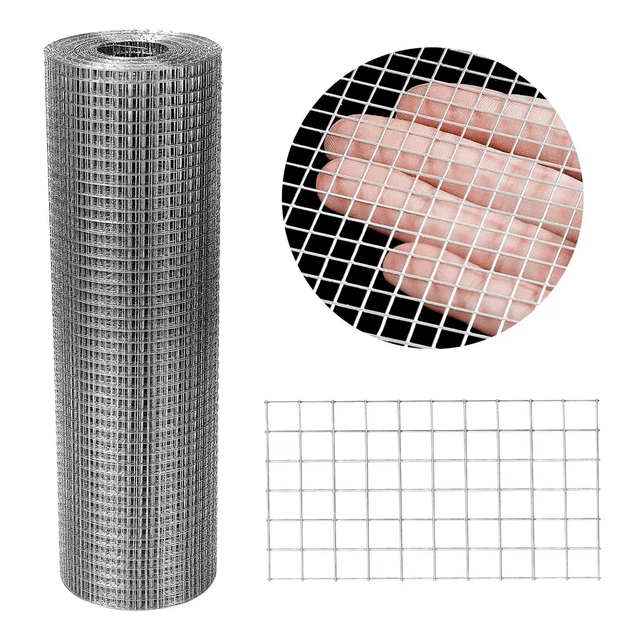 Malla Gallinera Malla De Acero Galvanizado 10m X 91 Cm Ab19m Plata