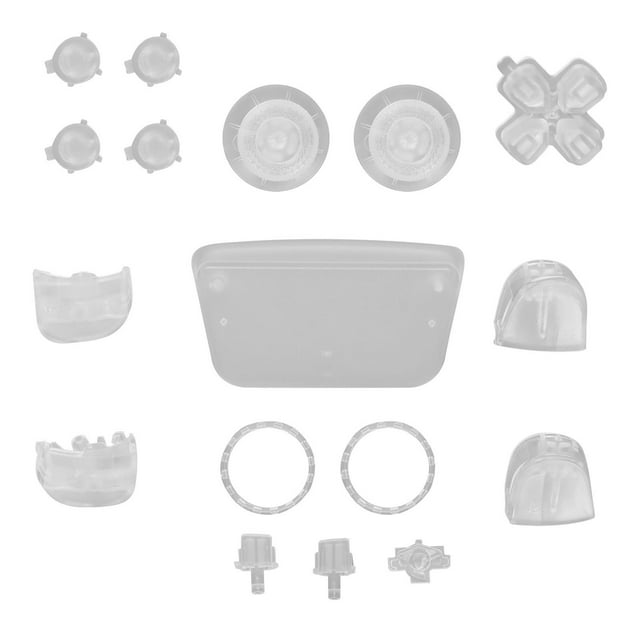 Button Repair Shell, Multi Color Sensitive Buttons Replacement Button Set Transparent Durable For PS5 Gamepad Handle Accessories For PS5 Controller Transparent