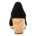 thumbnail image 2 of CHARTER CLUB Womens Black 1/2" Platform Crisscross Strap Cork-Like Padded Toniie Round Toe Wedge Slip On Slide Sandals Shoes 9.5 M, 2 of 4
