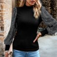 thumbnail image 4 of Suéteres Prolriy para mujer, blusas de lentejuelas brillantes, blusas de manga larga con globos y lentejuelas, blusas elegantes para fiestas, ropa de club, suéteres para mujer, blusas para mujer,, 4 of 7