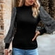 thumbnail image 4 of Suéteres Prolriy para mujer, blusas de lentejuelas brillantes, blusas de manga larga con globos y lentejuelas, blusas elegantes para fiestas, ropa de club, suéteres para mujer, blusas para mujer,, 4 of 7