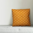 thumbnail image 2 of Creative Products Orange Floral Pattern 18x18 Spun Poly Pillow, 2 of 2