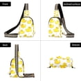 thumbnail image 7 of FORMRS Womens Crossbody Sling Bag Travel Daypack Shoulder Chest Backpack, Yellow Rubber Ducks, 7 of 7