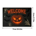 thumbnail image 3 of Halloween Pumpkin Rug Decorative Doormat for Living Room Bedroom Entryway Soft Crystal Velvet Carpet, 3 of 3