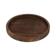 thumbnail image 2 of Forestwhale Round Wooden Candle Tray 7.9" Farmhouse Pillar Holder Distressed Solid Centerpiece for Coffee Table & Kitchen, 2 of 7