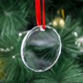 thumbnail image 2 of 2022 adornos navideños al por mayor colgante de cristal personalizado sublimación transparente adornos navideños de cristal en blanco, 2 of 3