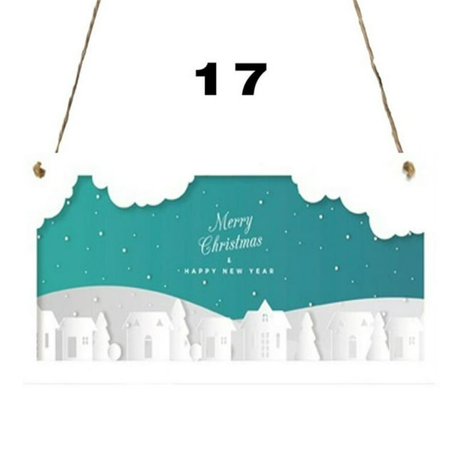 Xihbxyly Adornos Navideños de Madera, Diseño Único En Forma de Corazón, con Temática de Muérdago y Presente, Ideal para Decorar El Árbol, Ideal para Cumpleaños y Aniversarios, 10 X 20 Cm.