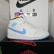 thumbnail image 2 of Ni - ke Ni - ke Air Jordan 1 Retro Mid 2014 Legend Blue Men's Size 9 OG BOX (10.5 Wmn), 2 of 5