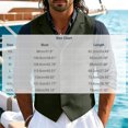 thumbnail image 7 of Stamzod Men's Suit Vest Lapel Button Up Sleeveless Jackets Business formal Waistcoat for Men with Pockets Z Green S, 7 of 7