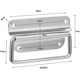 thumbnail image 2 of Folding Stainless Steel Pull, Crate Handle Folding Crate Handles Toolbox Handle, Metal Door Puller Handle,For Toolbox,Cabinet Door,Hat (4 Pieces), 2 of 5