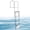 4 Steps, variant on VEVOR Retractable Dock Ladder, 5 Steps, Aluminum Alloy Pontoon Boat Swim Ladder with Auto-Lift Float, Non-Slip Wide Steps, 500 lbs Weight Capacity, Adjustable Height, for Lake Pool Marine Boarding