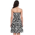 thumbnail image 3 of Dailycode Summer Dresses for Women Strapless Casual Beach Cover Ups Black Snake Skin Tube Top Sundress, 3 of 8