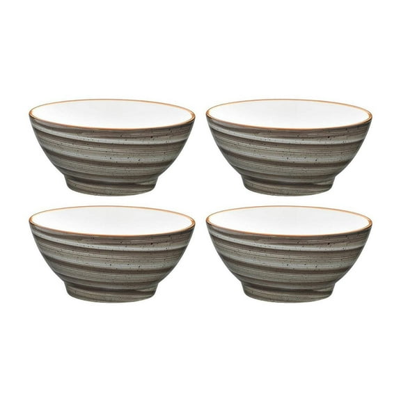 Space dia.5.5" h:2.75" 15 oz. Round Grey Porcelain Bowl (Set of 4)