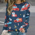 thumbnail image 2 of Fire Engine Car Truck Mom Sweatshirt For Women Long Sleeve Pullover, 2 of 7