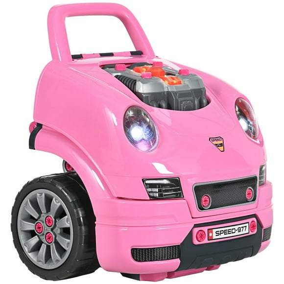 Motor de camión Qaba de juguete con luces, sonidos y 61 piezas para más de 3 años
