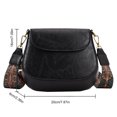 thumbnail image 3 of Bandolera Mujer PU Cuero Retro Sling Mujer Commute Negro, 3 of 3
